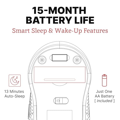 Image of Silent Mouse Wireless - Quiet, Cordless USB Mouse for Laptop, Chromebook & PC