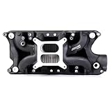 JGhyperX 7521 54026 air gap Intake Manifold Aluminum Dual Plane Compatible with Ford Small Block Windsor 260 289 302 1962-2001 SBF 4.3L 4.7L 5.0L V8 Engine Black