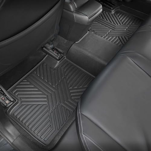 KARPAL Floor Mats for Honda Civic 2016-2021 Coupe/Sedan/Type R/Insight, 2017-2021 Honda Civic Hatchback, All Weather Protection TPE Floor Liners Accessories Car Mats, Front & 2nd Row