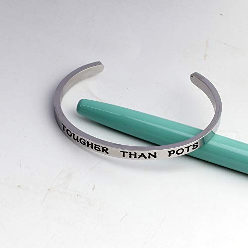 Image of POTS Awareness Bracelet Tougher Than Postural Orthostatic Tachycardia Syndrome Chronic Illness Jewelry