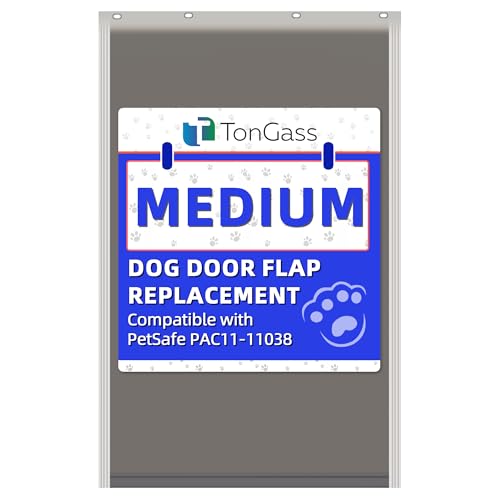 TonGass PAC11-11038 Medium Dog Door Flap Replacement Compatible with PetSafe Freedom Dog and Cat Doors, 8