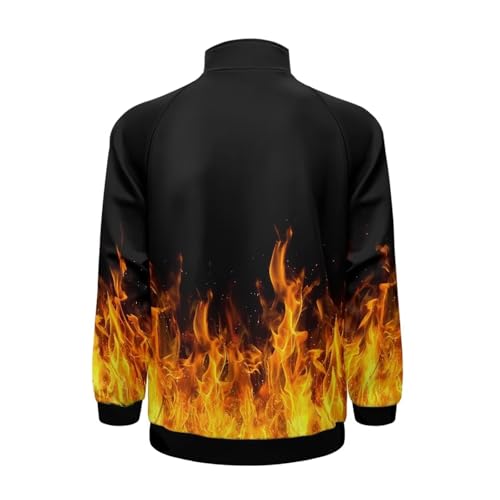 Image of Men's Lightweight Jackets Casual Full Zip Fleece Jacket Men Coats Fashion Long Sleeve Sweatshirt
