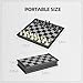 Travel Chess Set Magnetic Portable Folding Board - Small Mini Pocket Chess Set (X-Small / 5.9 Inch)