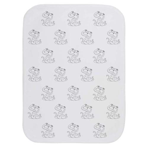 Azeeda 'Snakes in Love' Baby Burp/Wash Cloth (BC00028576)