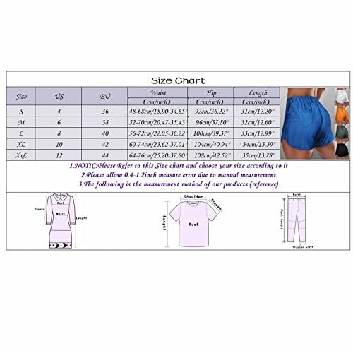 Qvkarw Shorts femininos casuais de verão para casa de cintura alta com envoltório de quadril calças