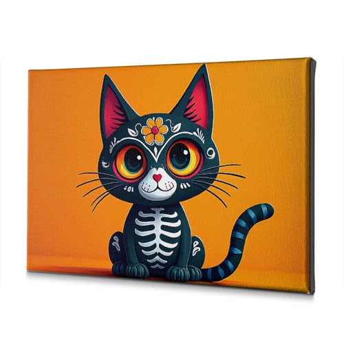 Chat mort de Pâques toile murale 20x30 cm pour briser la monotonie déco