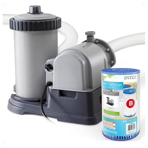 Intex 2500 GPH Swimming Pool Filter Pump & Type B Replacement Filter Cartridge