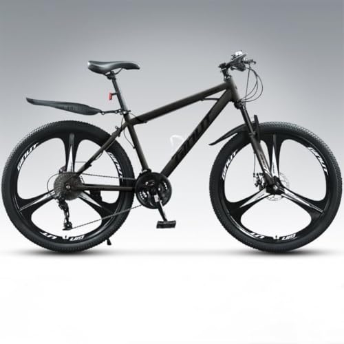 Lapakey マウンテンバイク 24/26/27.5インチ 車は高炭素鋼 ディスクブレーキ21/24/27/30段変速 フロントサスペンション 街乗り かっこいい おしゃれ 男女兼用 スピード自転車 大人用 青少年用自転車 通勤・通学に最適 街乗 (グレ
