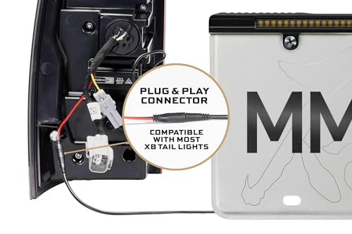 Barra de luz trasera Morimoto para placa universal miniatura 6