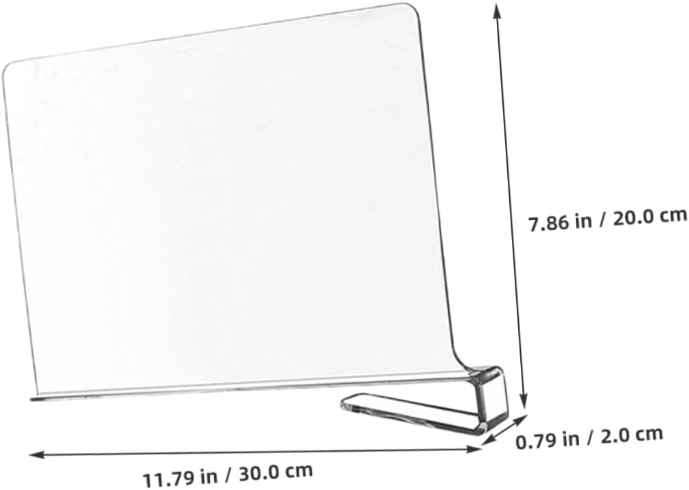 STOBAZA 6pcs Clear Shelf Dividers for Closet Closet Organizer for Handbags Clothes and Accessories Transparent Cabinet Separator for Neat Storage
