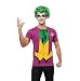Rubie's DC Comics Justice League Superhero Style Adult Printed Top The Joker, Purple, Large Costume