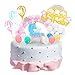 Produktbild DUOUPA Einhorn Tortendeko Geburtstag Kuchen Kuchen Topper 16er Set einschließlich Einhorn, Ballon, Happy Birthday, Wolke, Stern Hairball Bogen für Kinder Mädchen Junge