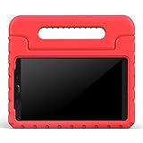 Samsung Galaxy Tab 4 7.0 Kids Case - BMOUO EVA ShockProof Case Light Weight Kids Case Super Protection Cover Handle Stand Case for Kids Children for Samsung Galaxy Tab4 7-inch Tablet - Red Color