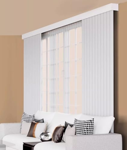 Cette élégante Tringle à Rideaux en Aluminium pour Plafond/Mur - 2,4 m, 3 m, 3,6 m, 4,5 m avec connecteurs - Cache-Rideaux élégant pour la décoration intérieure (Blanc 4 m)