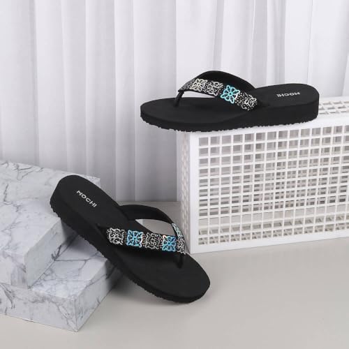 Image of Mochi Women Embellished Casual Slippers