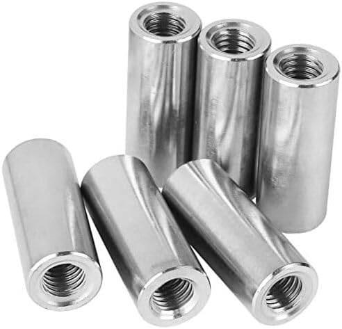 M10 Round Connector Nuts, 304 Stainless Steel Coupling Nut 30mm/1.18 inch