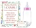Baby Shower Bottle Game Candy Guessing Game with 11" Baby Bottle Bank and 30 Cards (Pink)