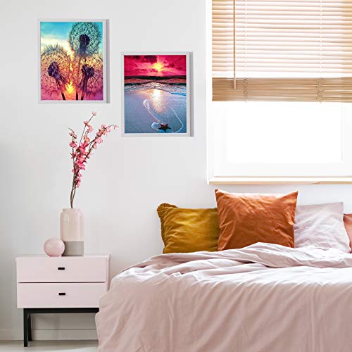 5D Diamond Painting Kits for Adults 2-Piece Art Set,Full Drill Crystal Rhinestone Embroidery Pictures Arts Craft,Canvas,Cross Stitch, Diamond Art are All Part of Home Entertainment Decoration - Thumbnail 7