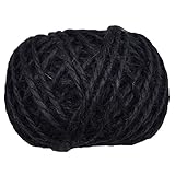 Bindegarn & Drehbinder Kordeln Overlock- Faden Webschnure -faden Schnire hanfseil Jute Packseil-Schwarz
