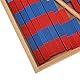 KENANLAN Numerische Stäbe, Montessori pädagogisches Mathe Spielzeug, Materialien für die Frühe Bildung, Blau, Rot, Kleine Numerische Stäbe