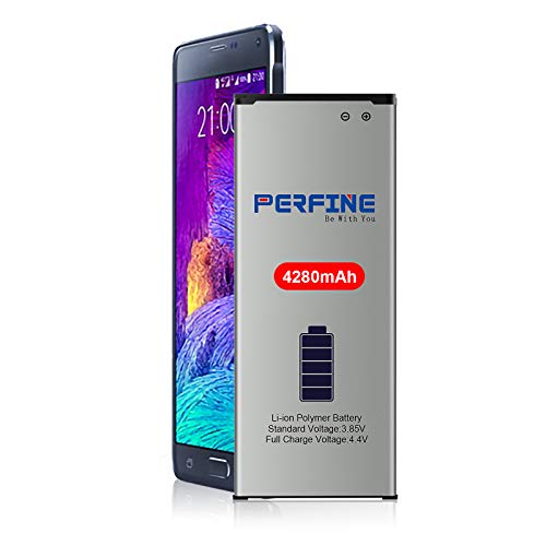 Perfine 4280mAh Batería para Samsung Galaxy Note 4, Modelo EB-BN910BBE Bateria Galaxy Note 4 Compatible con Note 4 / N910 / N910F / N910H / N910A / N910V / N910P