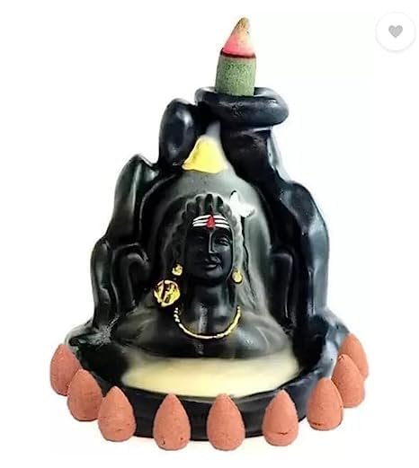 FAIRY FIRST Smoke Backflow Cone Incense Holder Decorative Showpiece with 10 Free Smoke Backflow Scented Cone Incenses (Shiva) (B0CC6N6P1N) Amazon Price History, Amazon Price Tracker