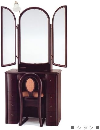 Amazon Sat 3096 三面収納 アンジェ ドレッサー 鏡台 ナラ 鏡台 ドレッサー オンライン通販