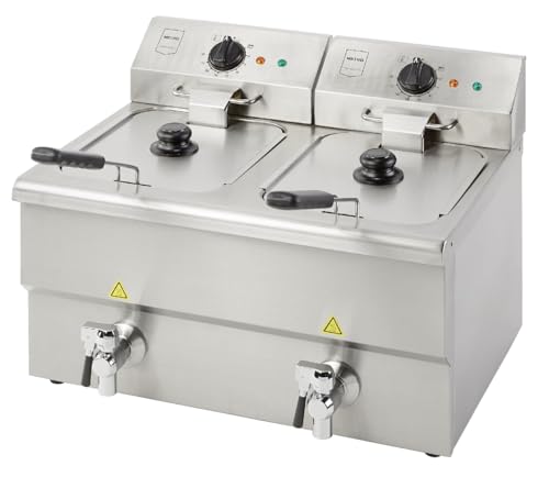 Materiali di alta qualità: realizzata in resistente acciaio inox 18/8, questa friggitrice è progettata per durare nel tempo e resistere all'usura quotidiana