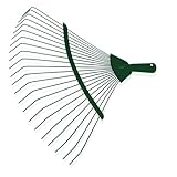 PARENCE. 22 Zinken Metall-Rasenrechen – Gartenwerkzeug für Blätter