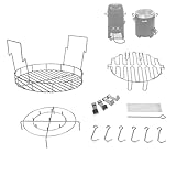 Turkey Fryer Accessories for Char-Broil The Big Easy Oil-Less Girll, Bunk Bed Basket , Skewers, Hooks, Turkey Fryer Roasting Rack for Char-Broil The Big Easy 22-Piece Turkey Fryer Accessory Kit