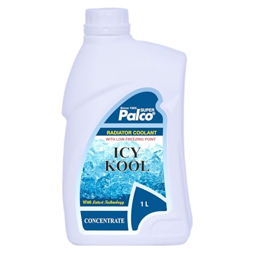 Image of PALCO Icy Kool Radiator Coolant for Car 1 Litre (Pack of 1), Advanced Low Freezing Point Antifreeze Green Concentrate Coolant for Engine