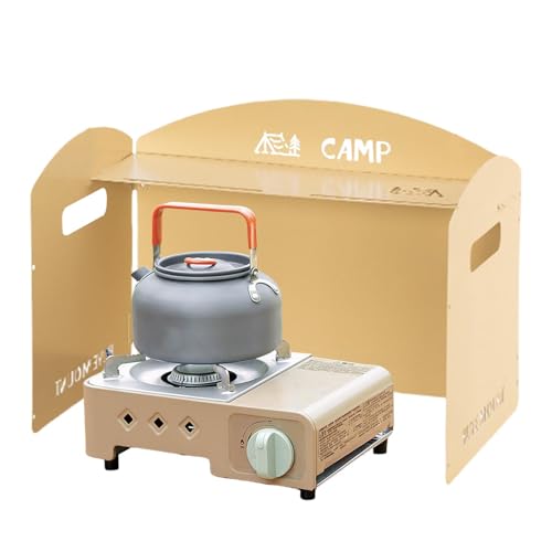 Pare-brise de réchaud de camping, accessoire de poêle portable pliable léger - 8