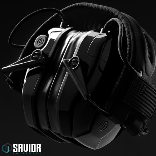 Image of Savior Equipment Apollo Electronic Earmuffs For Shooting w /Gel Ear Pads, 24dB NRR, Noise Cancelling Ear Protection Headset