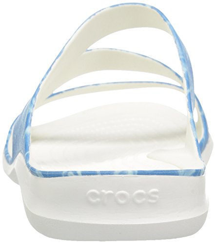 Crocs Swiftwater Graphic Sandal Water/Bianco