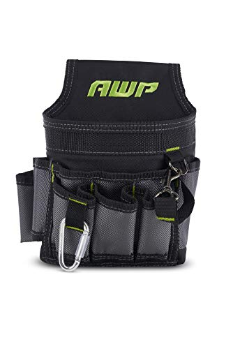 Awp Ballistic Nylon Electrician Tool Pouch | Awp Mini Electrician Tool Pouch | Black & Gray #TOP2