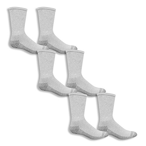 Chaussettes robustes Fruit of the Loom gris 39-46 lot de 6 paires de travail