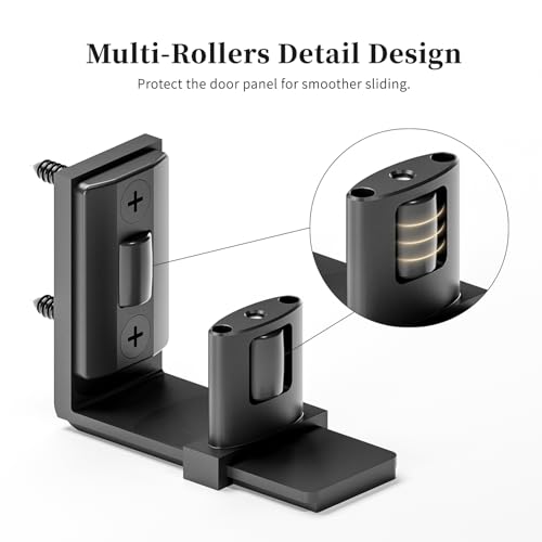 Image of Sliding Barn Door Floor Guide for Bottom Adjustable Roller,U Shape,Flush Design Bottom Flat Barn Door Floor Guide Stay Roller,1PCS