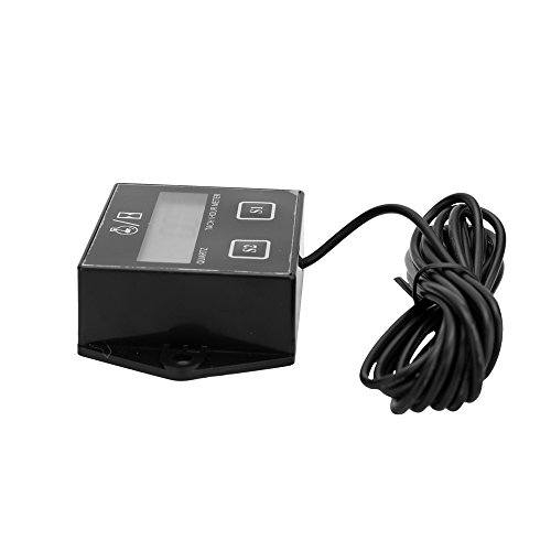 RuleaxAsi LCD Display Digital Motor Tach Hour Meter Motor Sroke Engine Car Motocicleta Barco Velocím