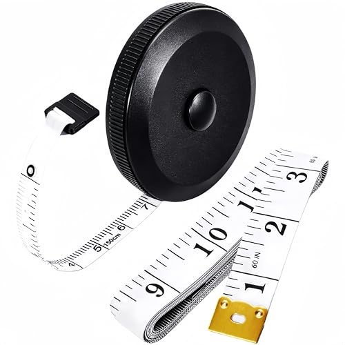 Vybiekr Upgraded Soft Tape Measure Measuring Tape for Body Measurements Retractable Measuring Tape Flexible Measuring Tape for Body Sewing Fabric Tailor Mini Tape Measure 2 Pcs