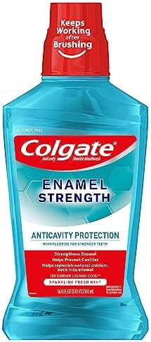 Colgate Enamel Health Mouthwash, Fresh Mint, 16.9 Ounce