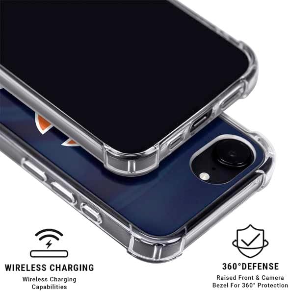 Skinit Clear Phone Case Compatible with iPhone 16e - Officially Licensed NFL Chicago Bears Design