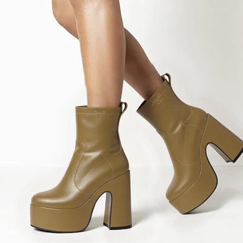 Women's Platform Ankle Boots - Stylish Dress Boots