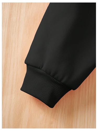 Girl's Graphic Crewneck Cute Sweatshirts Color Block Long Sleeve Cartoon Pullover Tops4