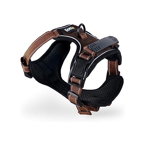 Harnais lionto Anti-Traction M Marron Cover