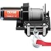 VEVOR ATV Winch, 2000 lb Electric Winch, 12V Small ATV UTV Winch with 5/32 in x 39 ft Steel Cable Roller Fairlead Wired Remote Control, IP55 Waterproof for Towing UTV ATV Car Vehicle Off-Road