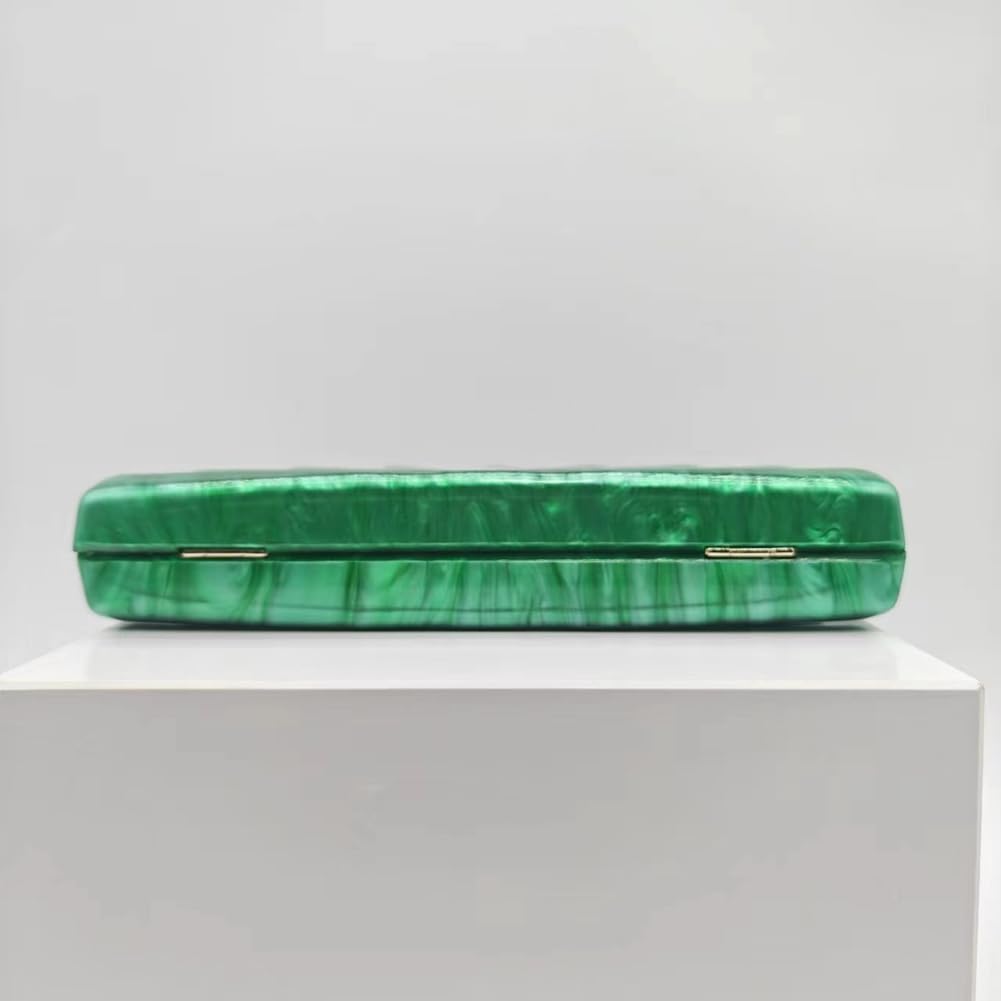 Acrylic Shell Shaped Bag Luxury Marble Clutch Evening Purses for Women Glitter Handbag for Wedding Cocktail Party Prom - Image 4