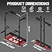JELENS Folding Squat Rack, Wall Mounted Power Rack for Home Gym, Space Saving Multi-Functional Power Cage with Attachments (Black, SF01 Squat Rack)