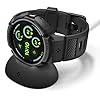 Spigen for Pixel Watch 4 Band Case with Charger Stand, Rugged Armor Pro 45mm Protective TPU Cover (2025) - Matte Black