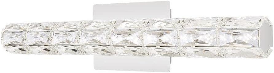 Keighley 24 in. Chrome LED Crystal Vanity Light Bar