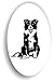 amberdog Hunde Border Collie Sticker Auto Aufkleber Art.ST0138, Autoaufkleber Wohnmobil Wohnwagen